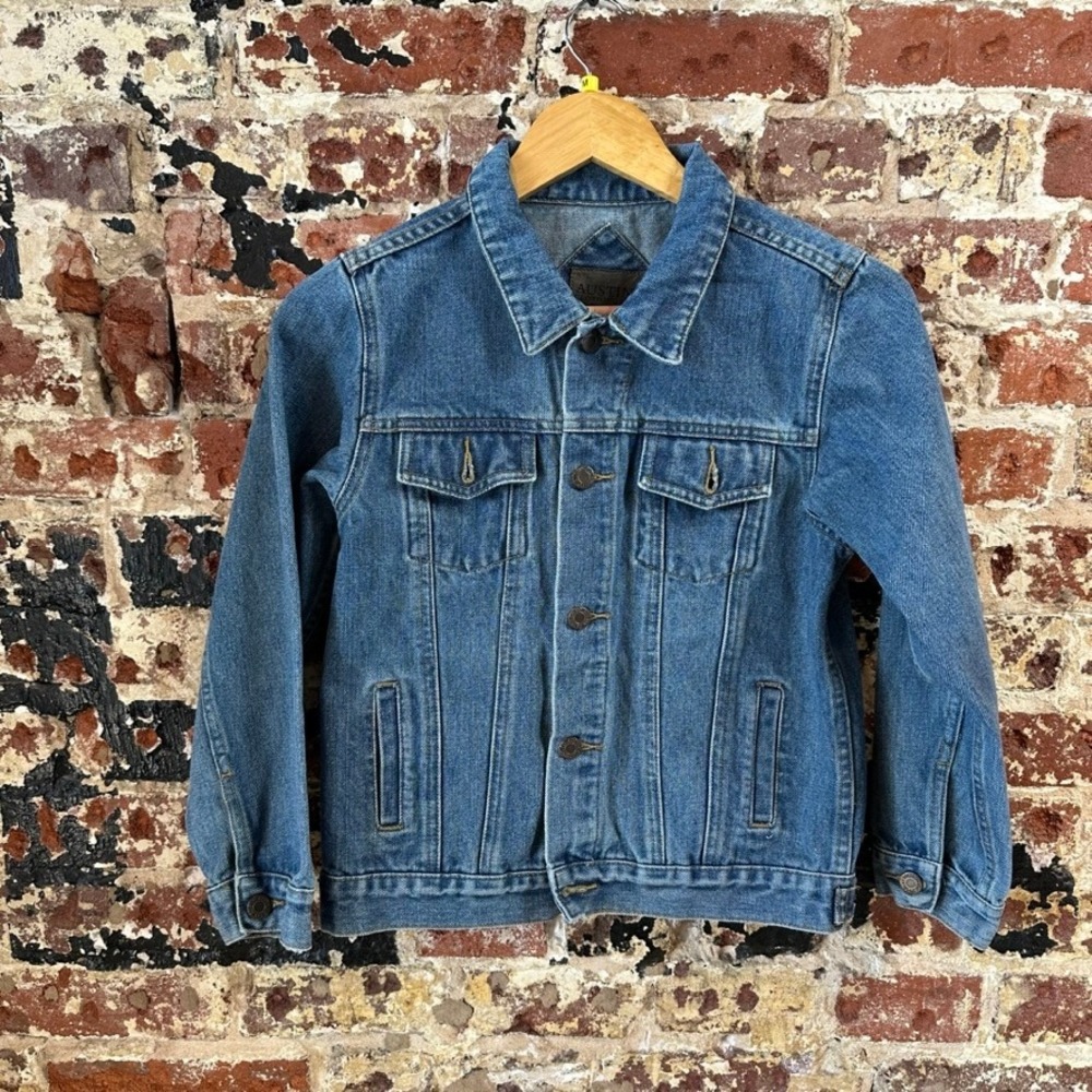Austin Boys Girls Blue Jean Denim Trucker Western Casual Jacket Kids Medium